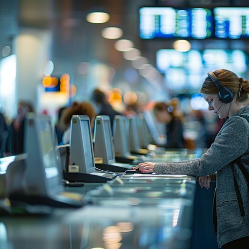 Free Airport Check-in Moment Image - Airport, Passenger, Headphones ...