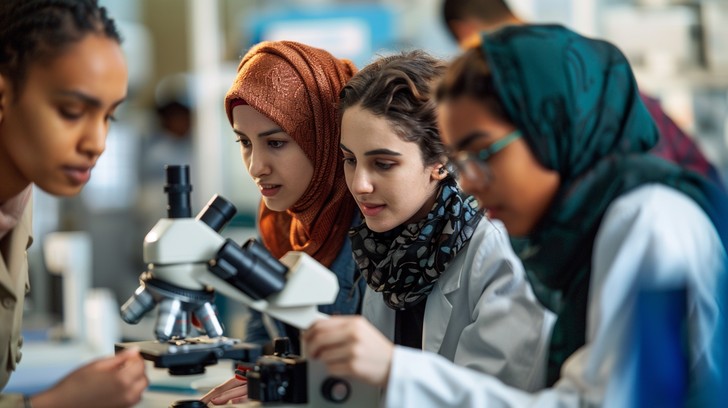 Free Students Studying Microbiology Image - Students, Microscope ...