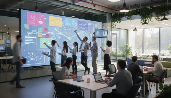 Free Digital Brainstorming Session Image - Teamwork, Collaboration ...