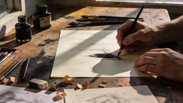 Free Artist At Work Image - Illustration, Drawing, Artist | Download at ...
