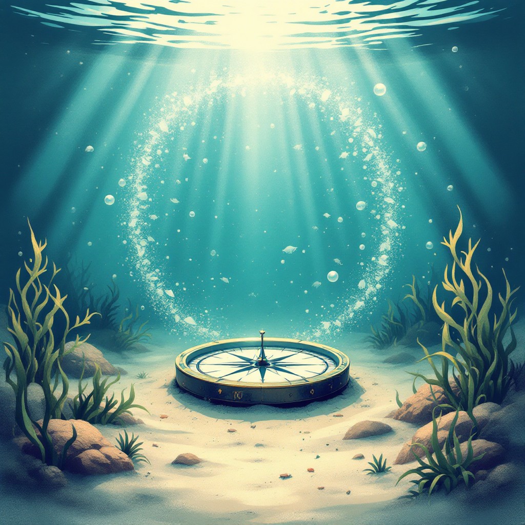 Free Underwater Compass Mystery Photo - Underwater, Compass, Ocean ...