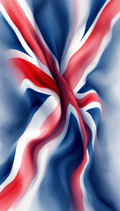 Free Flowing British Colors Image - Watercolor, Flag, British ...