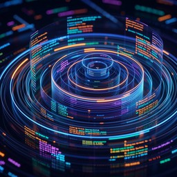 Free Code Becomes Design Image - Code, Css, Circles | Download at StockCake