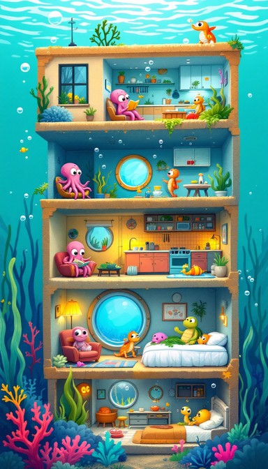 Free Underwater Apartment Life Image - Underwater, Ocean, Sea ...