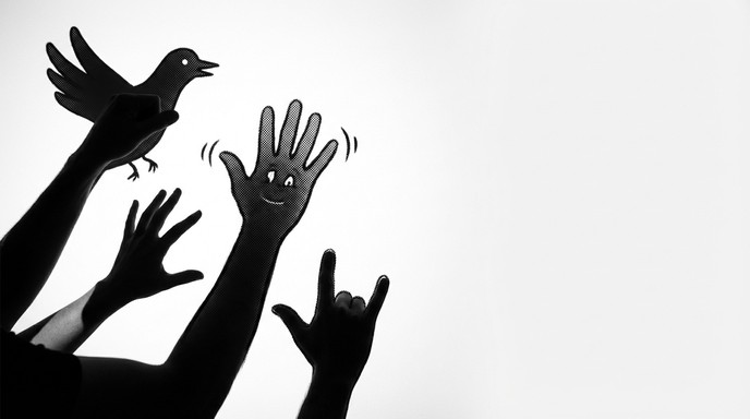 Free Playful Hand Shadows Image - Shadows, Hands, Silhouettes ...