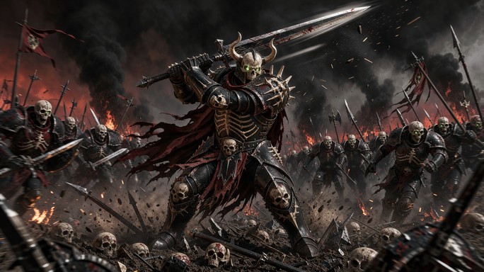 Download Skull Knight Battle Image - Fantasy, Warrior, Skull | StockCake