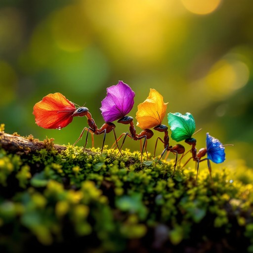 Free Colorful Ant Parade Image - Nature, Macro, Ants | Download at ...