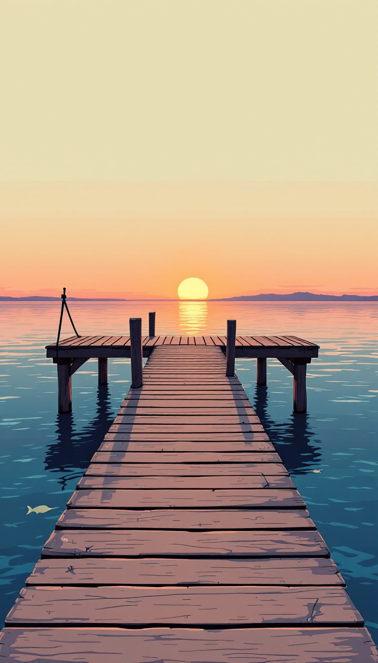 Free Sunset Dock Dreams Photo - Dock, Sunset, Pier | Download at StockCake