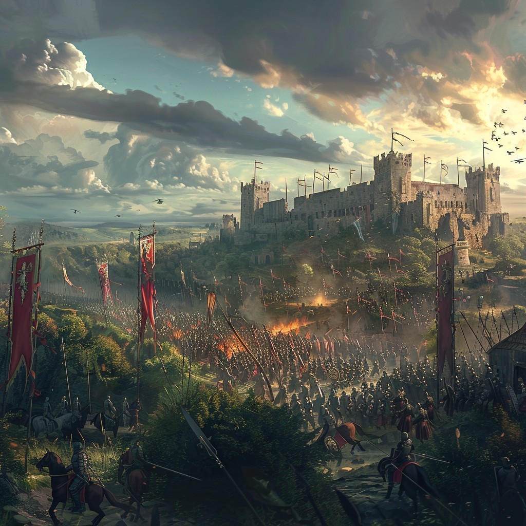 Free Epic Battle Scene Image - Medieval, Castle, Battle | Download at ...