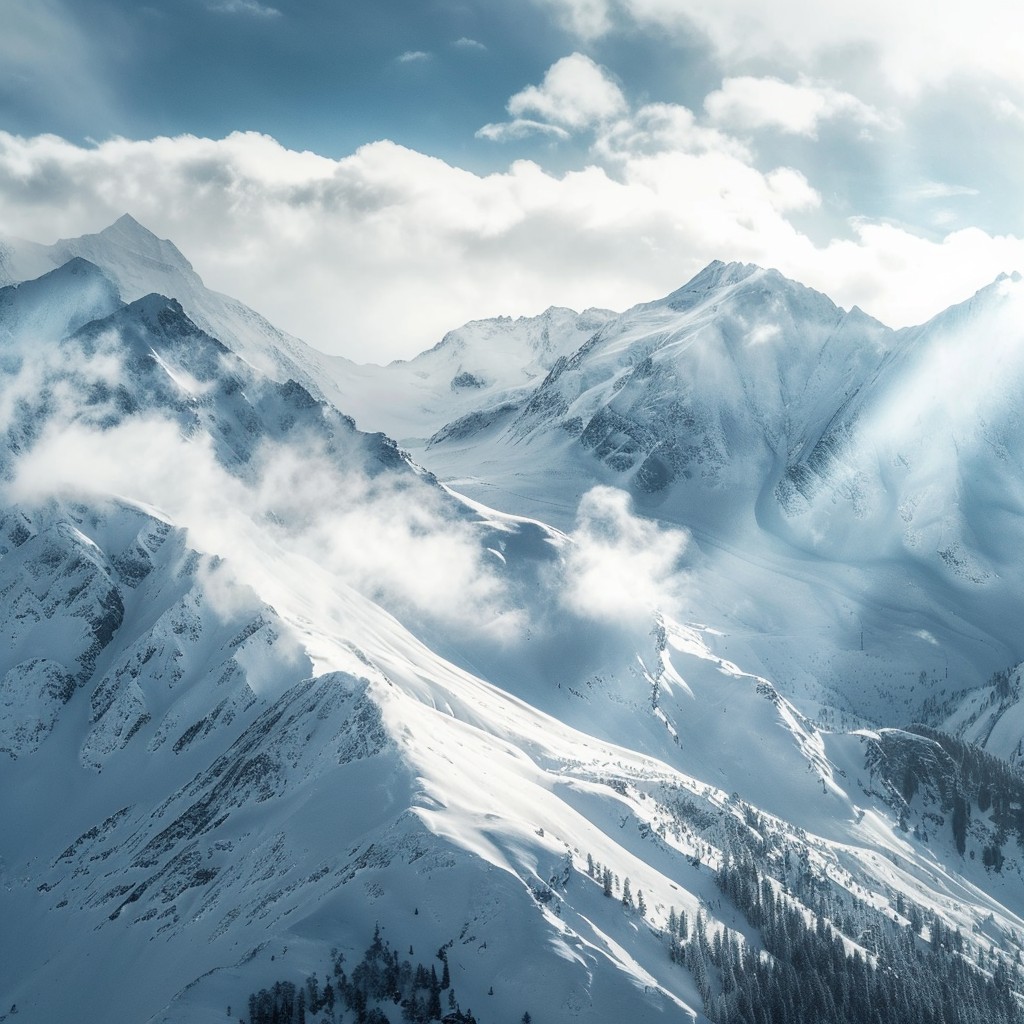 Free Majestic Snowy Peaks Image - Mountains, Snow, Clouds | Download at ...