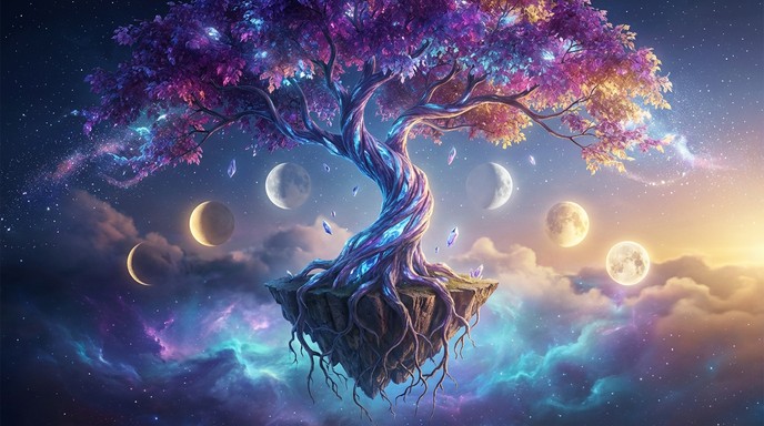 Free Floating Fantasy Tree Image - Fantasy, Tree, Floating | Download ...