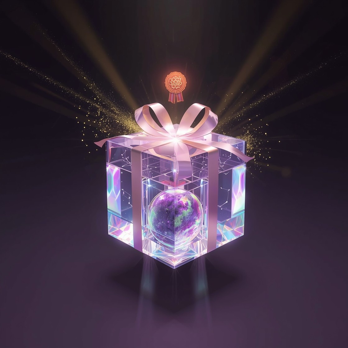 Mythic Present Free Cosmic Crystal Present Image - Crystal, Gift, Box | Download at ...