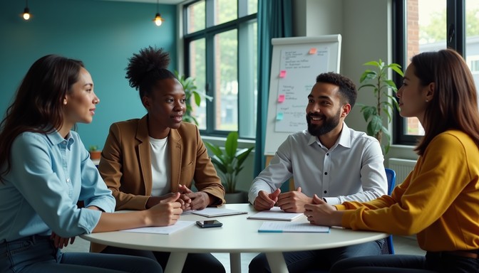 Free Diverse Team Brainstorming Image - Teamwork, Collaboration ...
