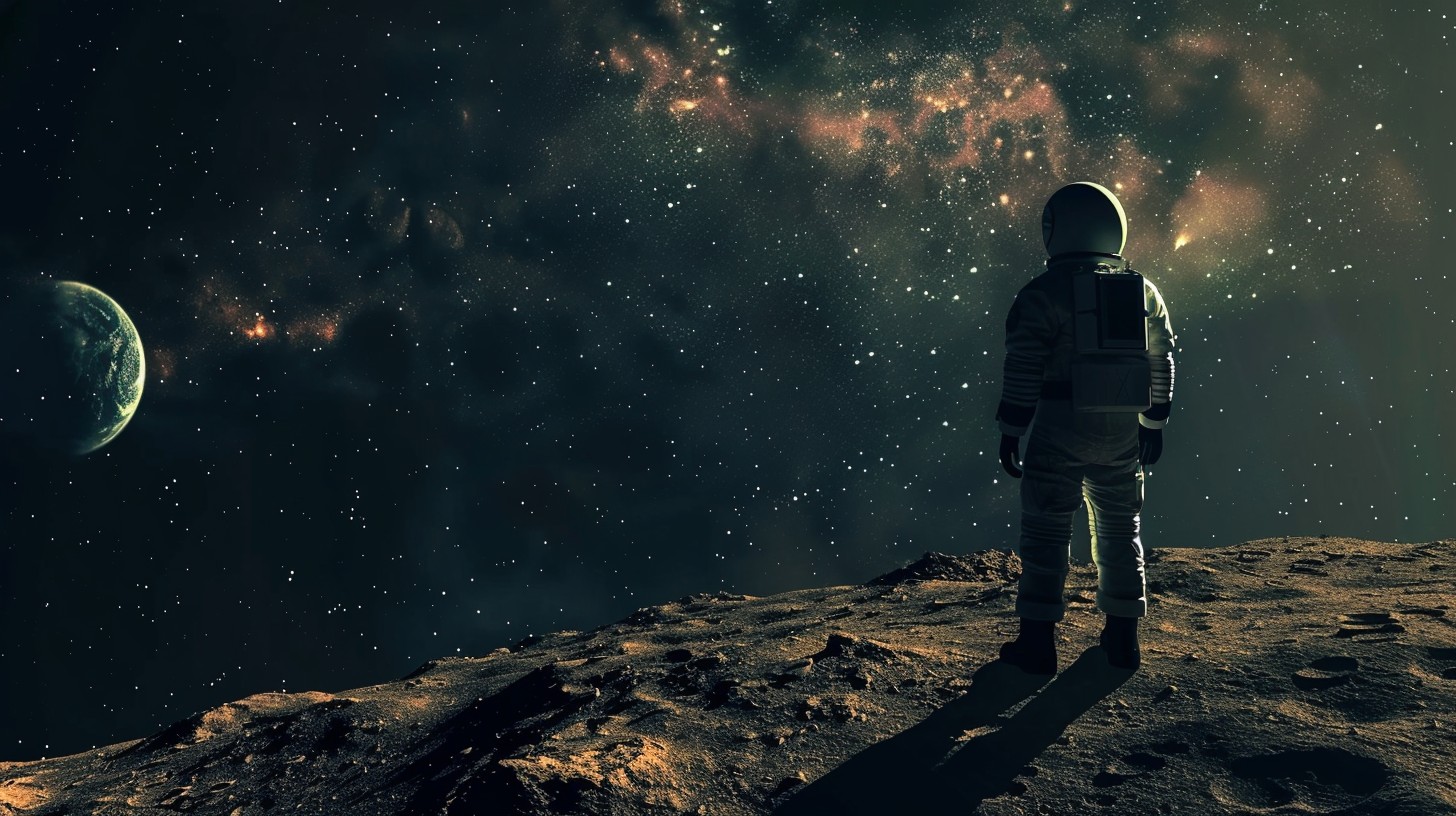 Free Cosmic Solitude Stance Image - Astronaut, Space, Moon | Download ...