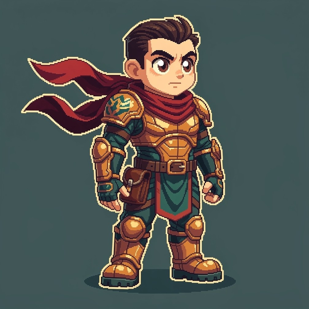Free Pixel Art Hero Image - Pixel, Hero, Adventurer | Download at StockCake