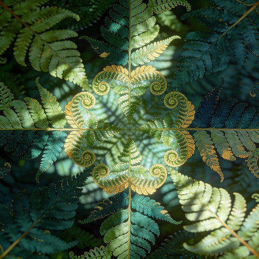 Free Symmetrical Fern Pattern Image - Fern, Botanical, Nature ...