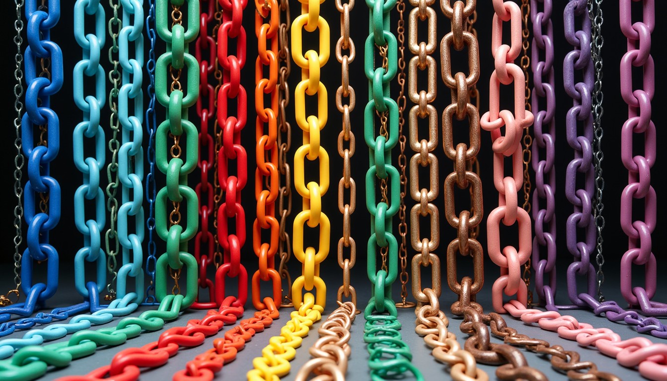 Chain Color Options Free Chromatic Chain Symphony Image - Chains, Colorful, Rainbow ...