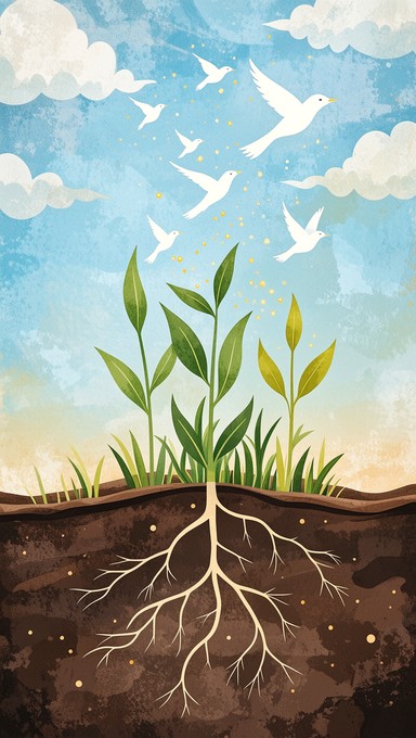 Free Roots Become Wings Image - Growth, Transformation, Freedom ...