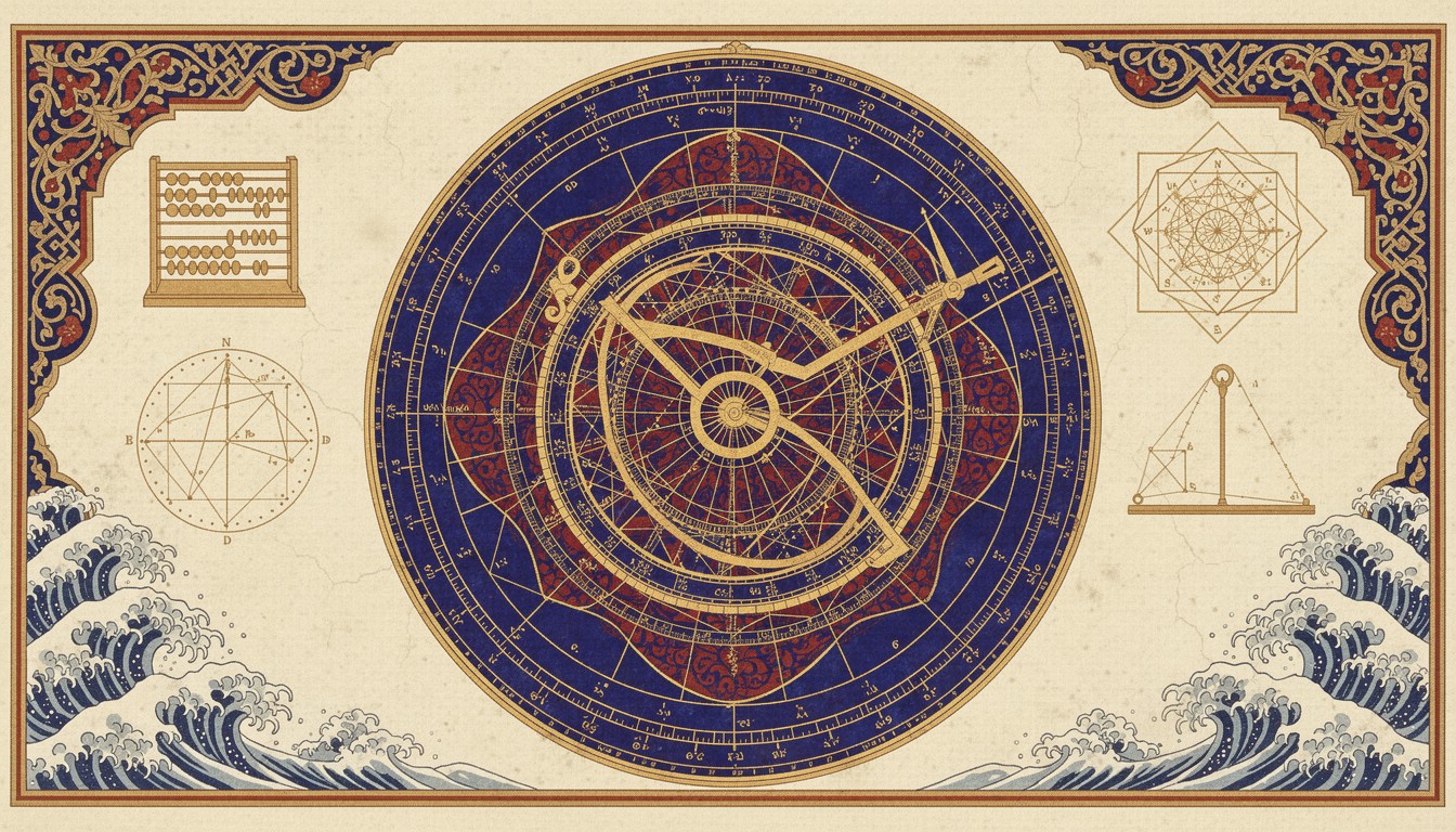 Free Golden Astrolabe Beauty Image - Astrolabe, Geometric, Islamic ...