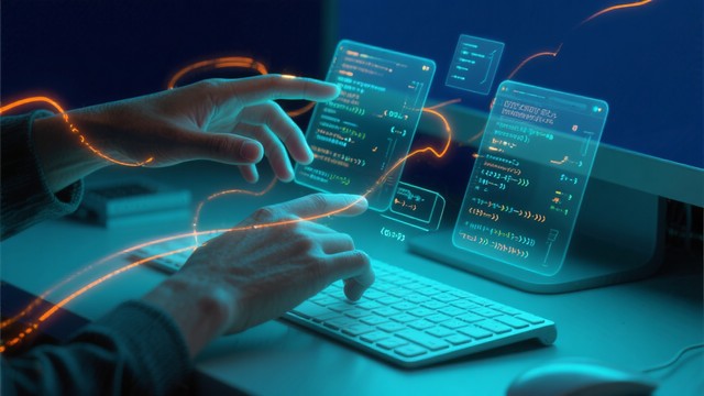 Free Future Coding Workspace Image - Coding, Holographic, Developer ...