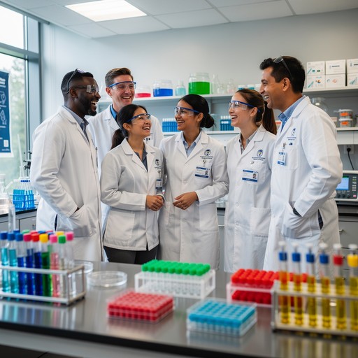 Sharing A Lab Free Diverse Lab Team Image - Scientists, Laboratory, Diversity ...