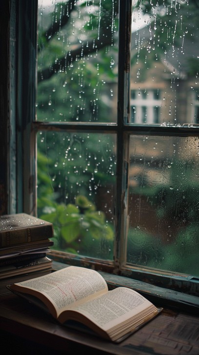 Free Rainy day reading Image - Rain, Book, Windowsill | Download at ...