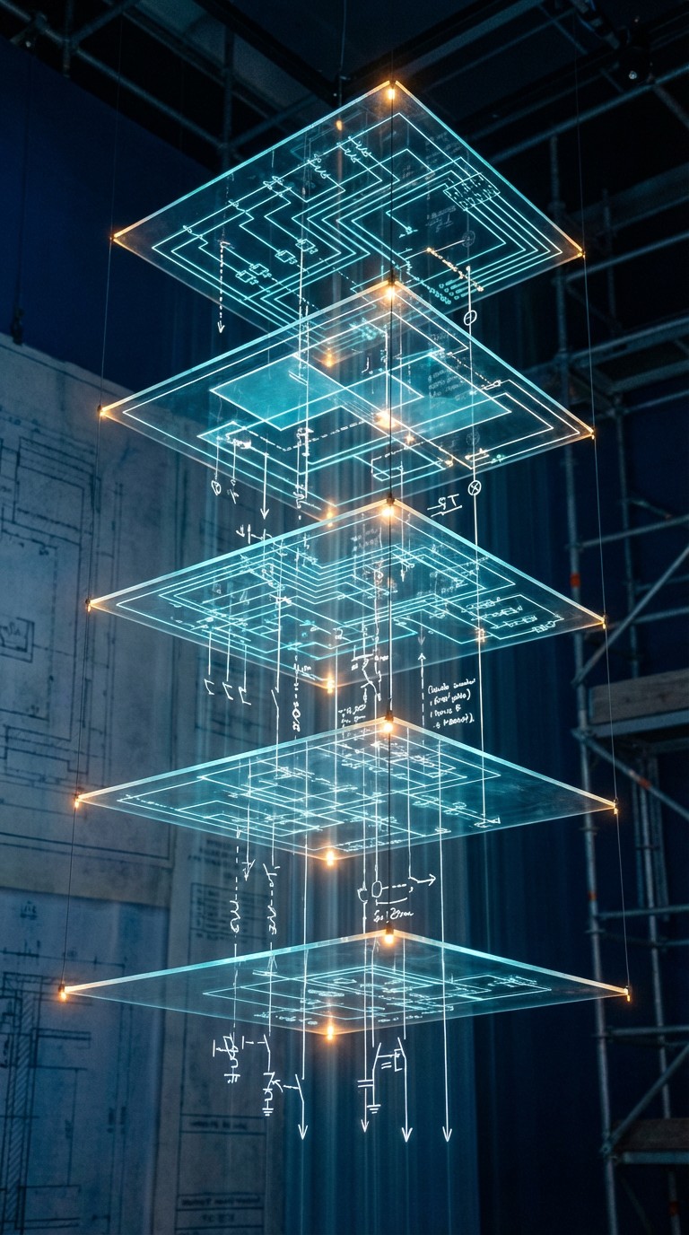 Free Electric Blueprint Layers Image - Blueprint, Circuit, Holographic ...