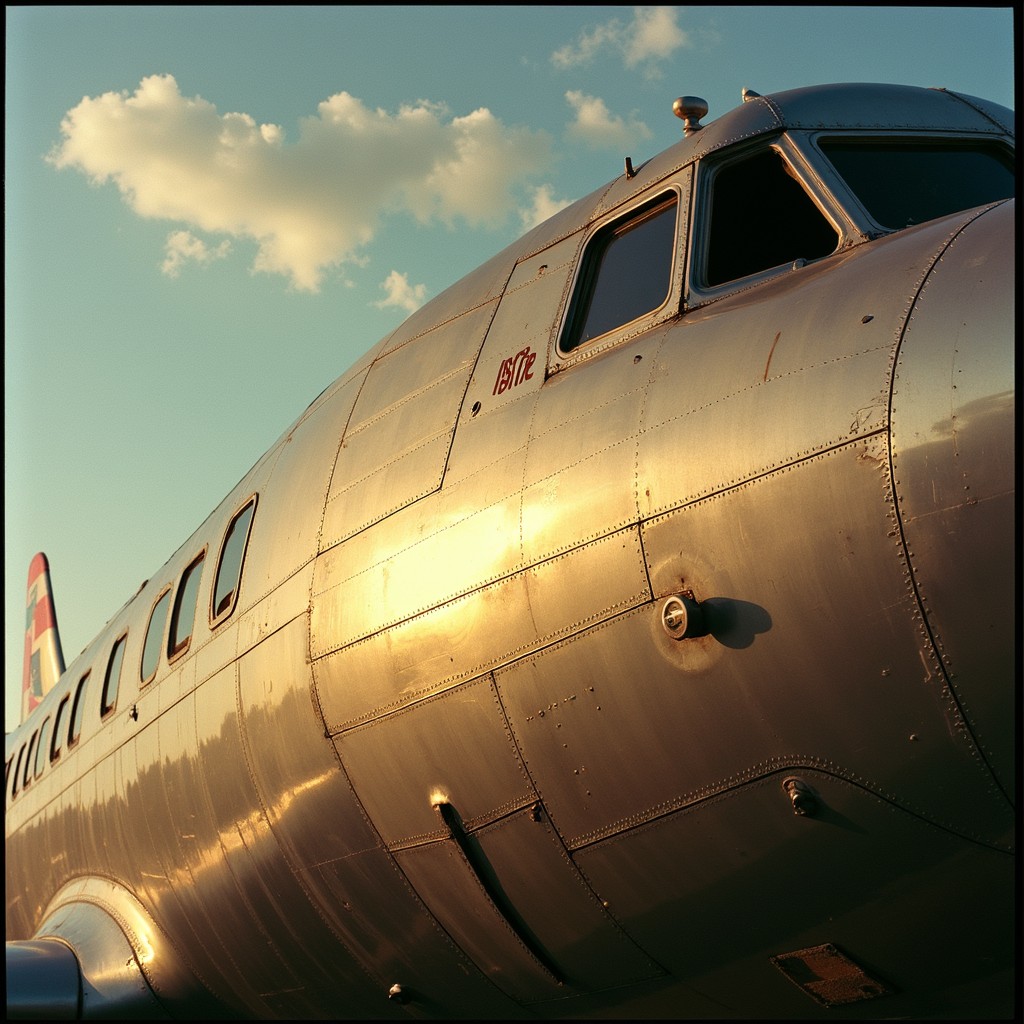 Middle Fuselage Free Gleaming Aircraft Fuselage Image - Aircraft, Vintage, Aluminum ...