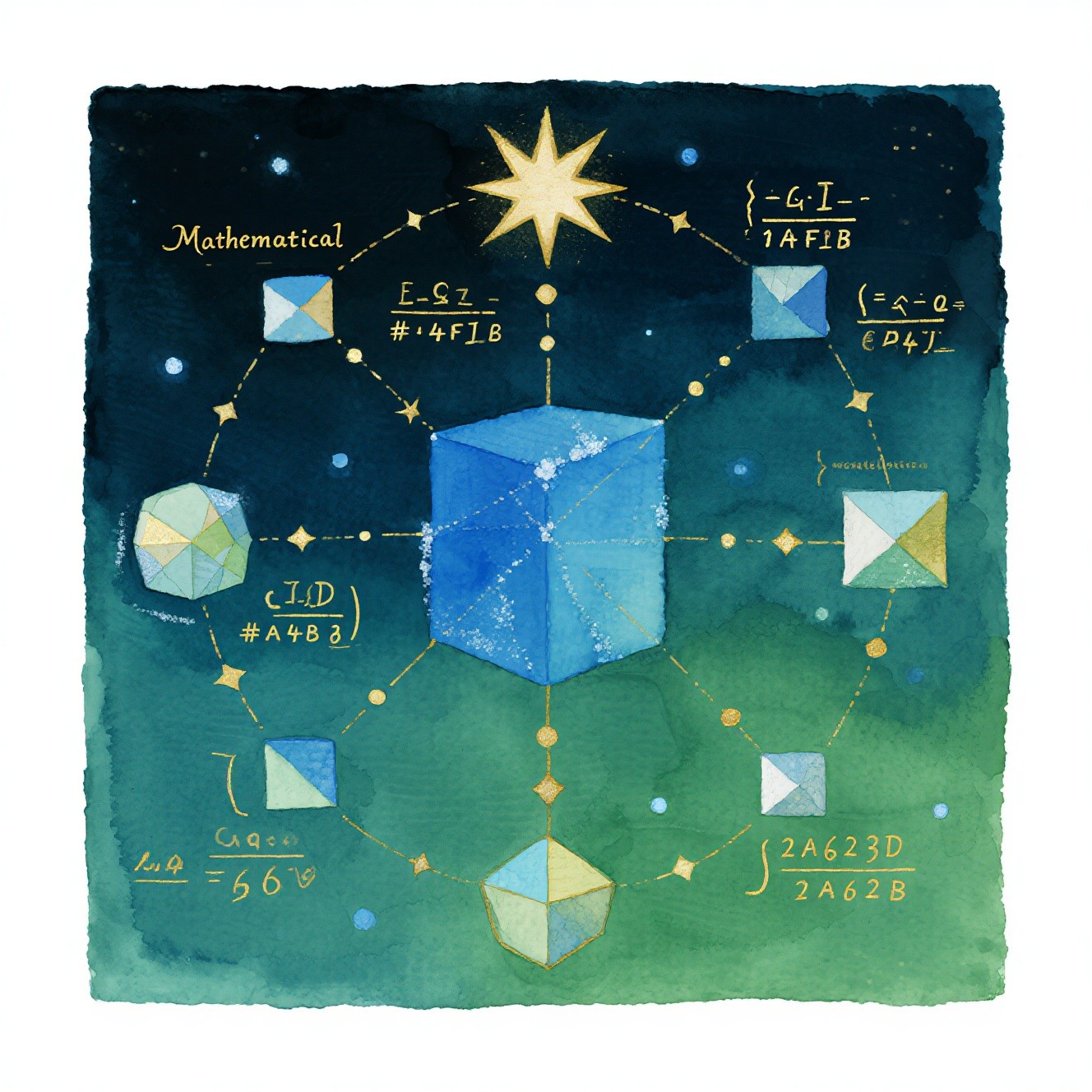 Free Geometric Cosmic Equations Image - Mathematics, Constellation ...