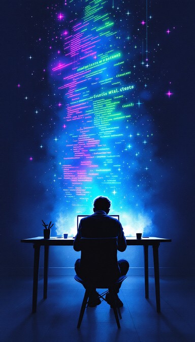 Free Coding Midnight Magic Image - Coding, Programmer, Watercolor ...