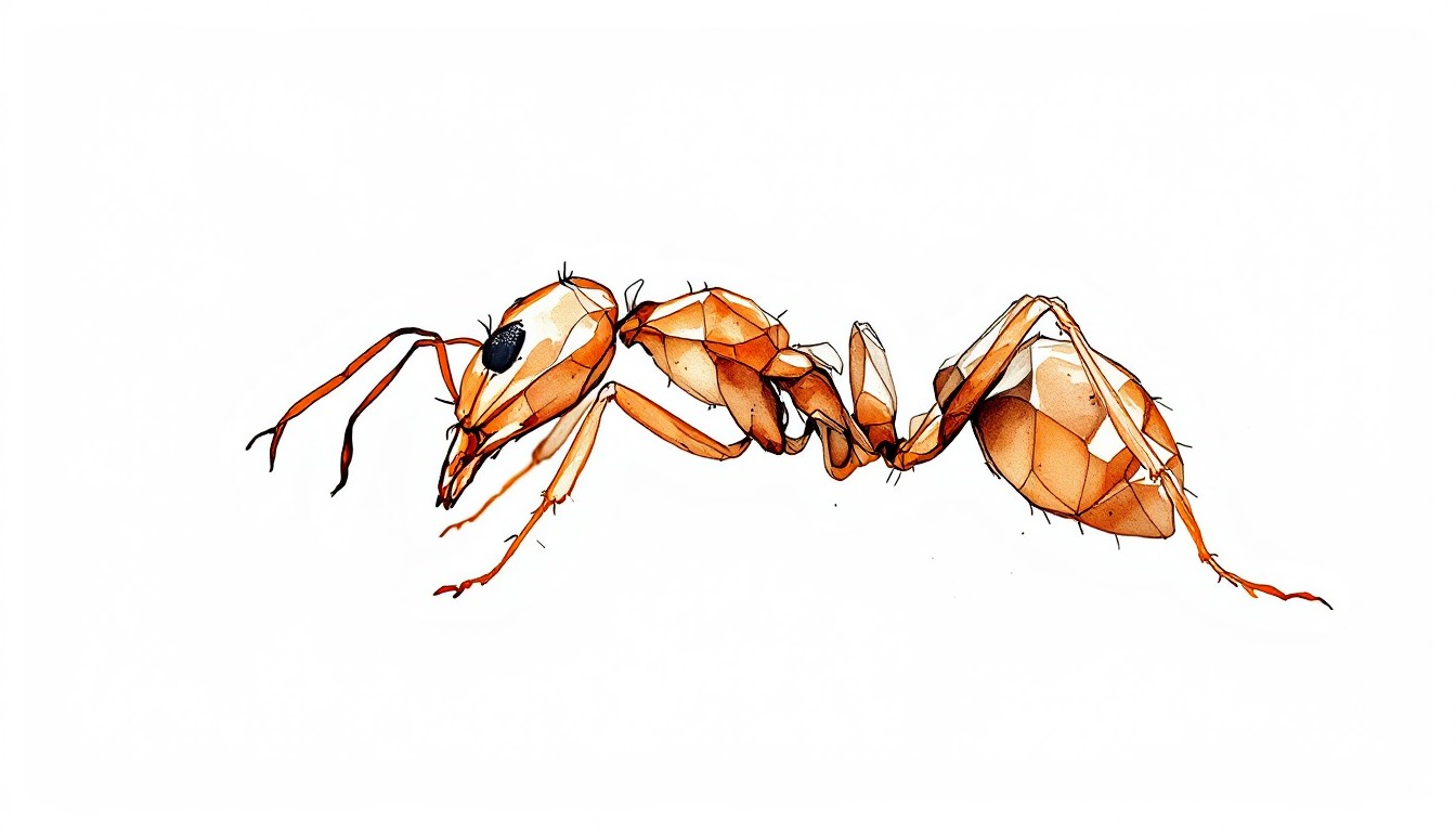 Free Elegant Ant Study Image - Ant, Watercolor, Minimalist | Download ...