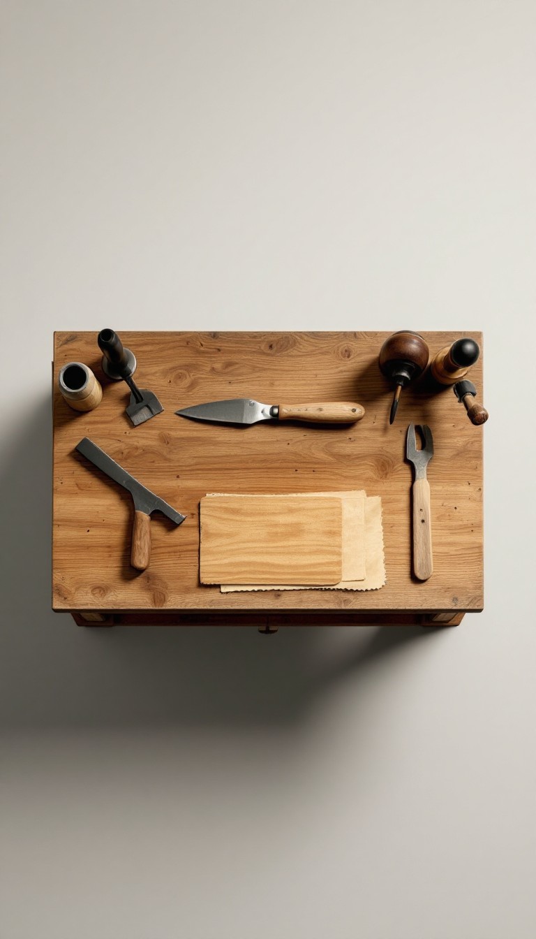 Free Artisan's Wooden Workbench Image - Workbench, Craftsman, Tools ...