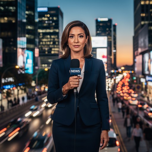 Free Evening News Broadcast Image - Journalist, Reporter, Anchorwoman ...