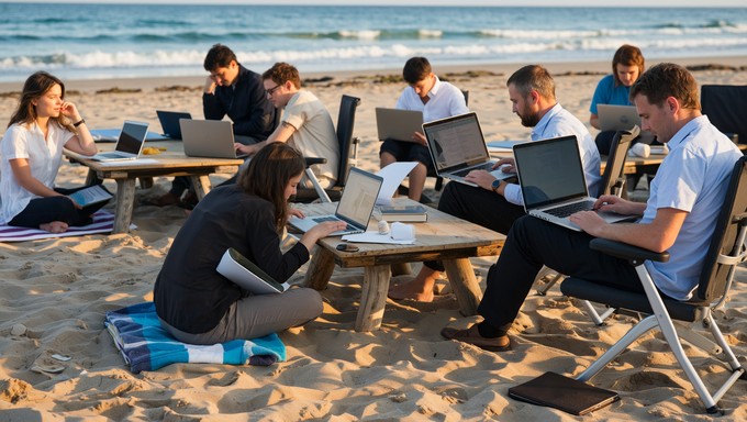 Download Remote Beach At Sunset Stock Images for Free | StockCake