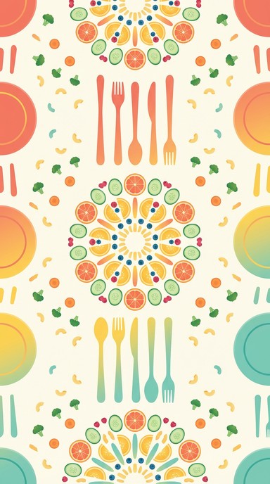 Free Playful Dining Pattern Image - Pattern, Geometric, Seamless ...