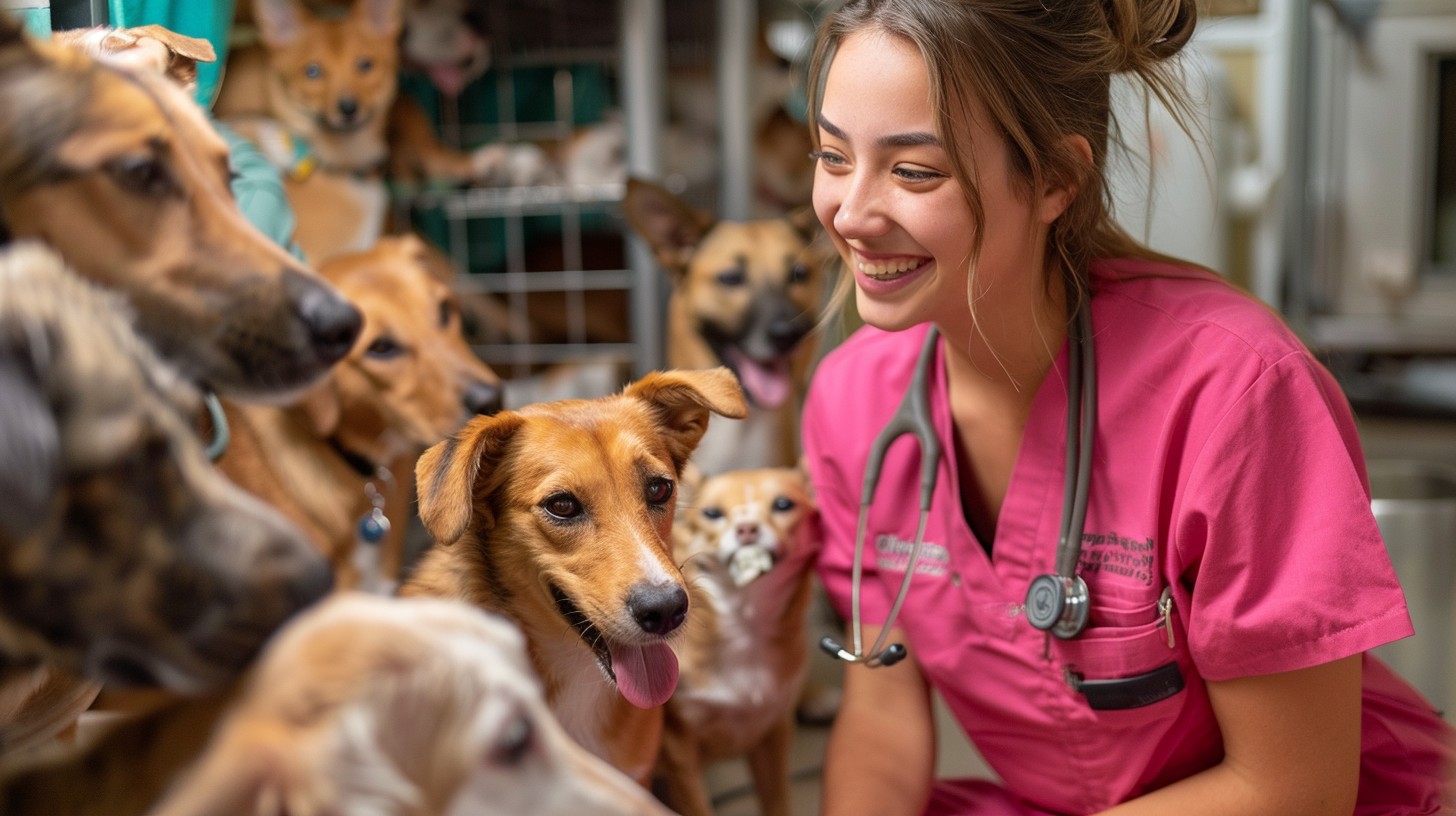 Vet Do In Work Free Vet Enjoys Work Image - Vet, Dogs, Smiling | Download at StockCake