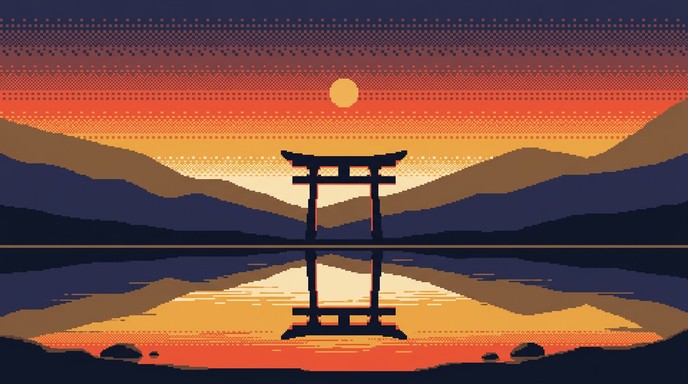 Free Torii Gate Sunset Image - Torii, Gate, Sunset | Download at StockCake