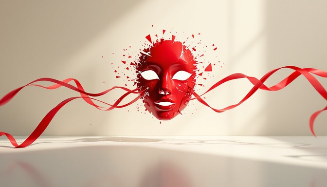 Download Fragmenting Crimson Mask Image - Mask, Fragmenting, Crimson ...