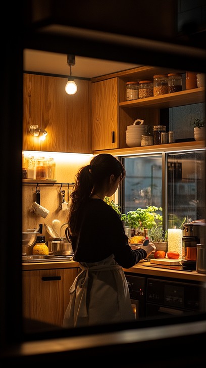 Free Evening kitchen tasks Image - Woman, Kitchen, Cooking | Download ...