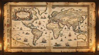 Free Antique World Map Image - Map, Cartography, Vintage | Download at ...