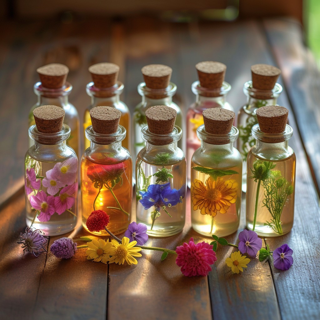 Free Bottled Flower Essences Image - Bottles, Flowers, Sunlight ...