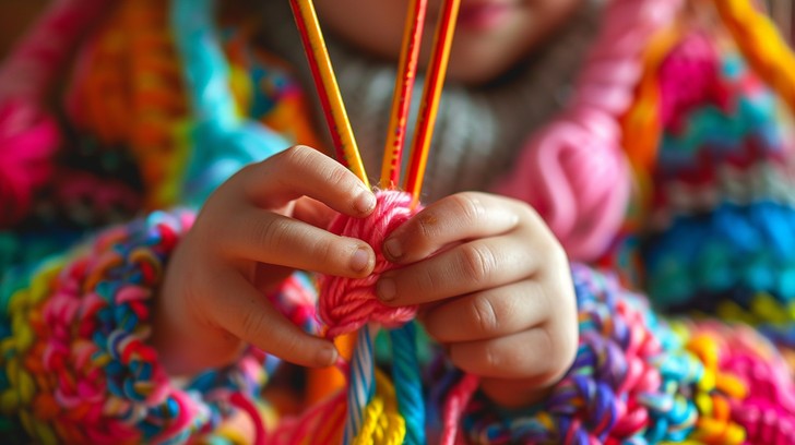 Hand Knitting Creativity Free Colorful Knitting Hands Image - Colorful, Knitting, Hands ...