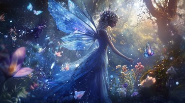 Free Enchanted Forest Fairy Image - Fairy, Forest, Magic | Download at ...