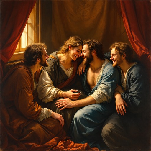 Free Renaissance Friends Gather Image - Renaissance, Friendship ...
