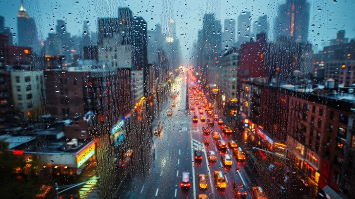 Free Rainy Cityscape Evening Image - Rain, City, Evening | Download at ...