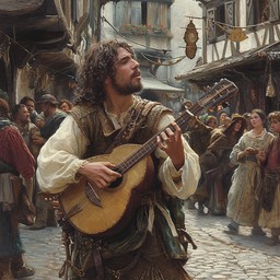 Minstrel Def Free Medieval Minstrel Performs Image - Medieval, Minstrel, Lute ...