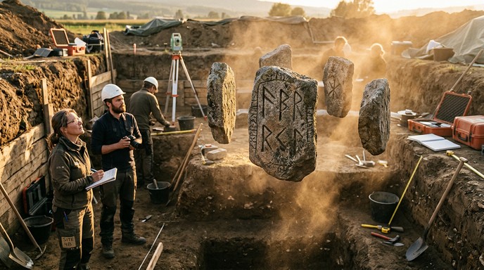 Digging Viking Rune Free Floating Ancient Runes Image - Runes, Archaeological, Ancient ...