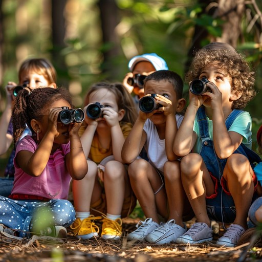 Exploring Child Free Kids Exploring Nature Image - Children, Nature, Binoculars ...
