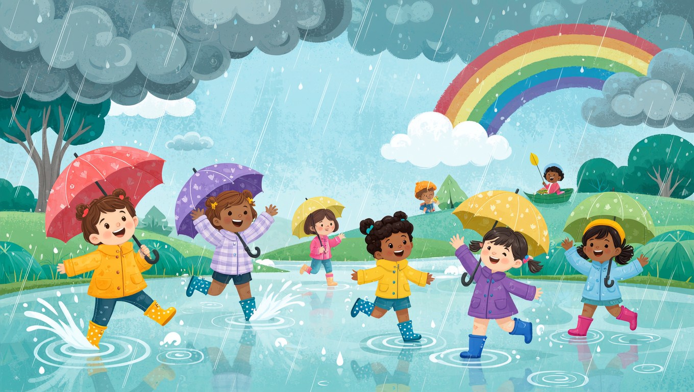 Free Puddle Jumping Fun Image - Children, Rain, Puddles | Download at ...
