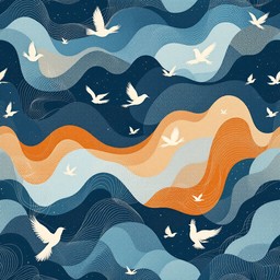 Wave Pattern Bird Frit Free Waves Birds Freedom Image - Waves, Birds, Abstract | Download at ...